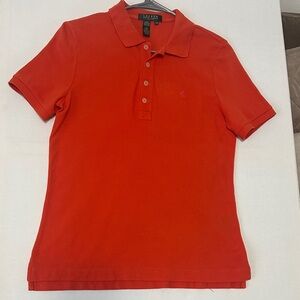 Women’s Polo Ralph Lauren regular pique size P/M, orange polo